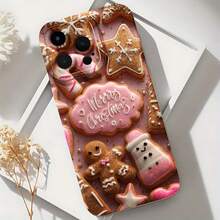 2026 nueva funda de teléfono esmerilada, funda de teléfono diseño de galletas de jengibre de Navidad, feliz Navidad para iPhone 17 14 13 12 11 Pro Max y funda de teléfono  Galaxy S23 S22 S21 S20 Plus, regalo de pareja para él y ella, regalo de vacaciones - Azul Klein - Ver 6
