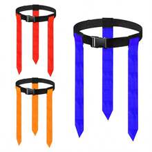 1pc Football Flag Belt, Ribbon Waist Belt For Flag Football Game, Pulling And Grabbing Flags