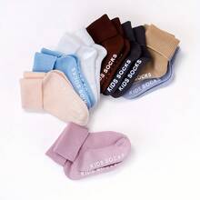 8 Pairs Baby/Toddler Non-Slip Dotted Floor Socks, Multi-Color, Suitable For All Seasons - Multicolor - View 8