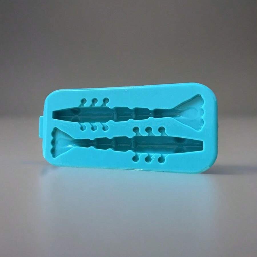 Soft Plastic Bait Mold 6 Inch Shrimp Prawn Plastisol Made In USA - như hình ảnh - Xem 1