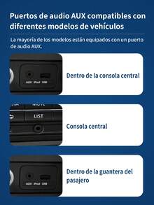 Mini receptor de Audio con Bluetooth 5,0, Receptor Bluetooth auxiliar para coche,adaptador inalámbrico de manos libres, estéreo, AUX, USB, para PC, auriculares, Coche, receptor estéreo manos libres para teléfono móvil. - Negro - Ver 8
