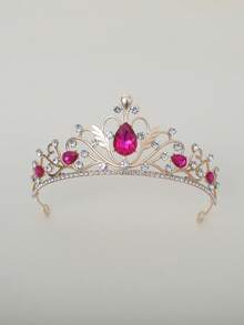تاج مرصع بالراين للنساء، تاج أميرة أنيق، مناسب لحفلات عيد الميلاد والحفلات الراقصة والزفاف وعيد الحب - متعدد الألوان - مشاهدة 14