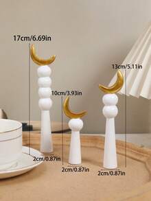 斋月装饰套装，中东风格建筑装饰，星月客厅/桌面节日装饰，宰牲节/开斋节用品，穆哈兰姆月/斋月 - 彩色 - 查看 6