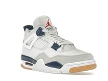 Nike SB X Air Jordan 4 Retro SP 'Navy' White Summit-White Neutral-Grey Gum-Yellow Varsity-Red Sneakers Men DR5415-100 - 彩色 - 查看 2