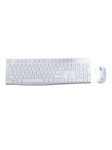 HP CS10 Upgraded Wireless Keyboard And Mouse Set: Stable Wireless Connection, Automatic Sleep Mode, Efficient And Quiet Operation. Suitable For Laptops And Desktops. White. - White - View 3