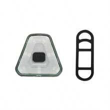 自行车高可见度警示尾灯，C型可充电红白闪光灯，适用于夜间骑行，可夹在头盔上 - 彩色 - 查看 9