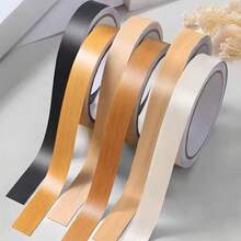 1 Roll 393.7 Inch X 0.78 Inch Wood Grain Decorative Tape - PVC Table Edge Banding, Thick Self-Adhesive Edging, Suitable For Furniture, Cabinets, Easy To Tear And Stick, PVC Material, 0.2mm Thickness, Cabinet Decorative Tape, Wall Edge Trim, Shaped Decorative Self-Adhesive Edging - Multicolor - View 12