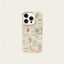 1 buah Casing Ponsel Motif Ayat Alkitab Vintage Bahan TPU, Kompatibel dengan iPhone 17 Pro Max/17/16 Pro Max/15/13/12/11, S20 FE/A15/S24/A55, Kompatibel dengan Redmi Note 11/12/13 Pro, Pelindung Ponsel Lembut Anti Jatuh Cakupan Penuh, Versi Internasional, Bukan Versi Domestik - Putih - View 5