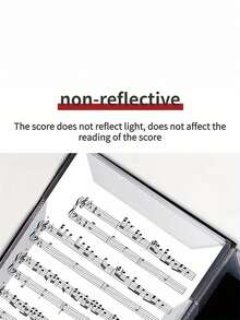 1pc Premium Piano Musical Instrument Music Sheet Clip-A4 Size,Durable And Lightweight, Perfect For Musicians And Performers To Practice Playing Use