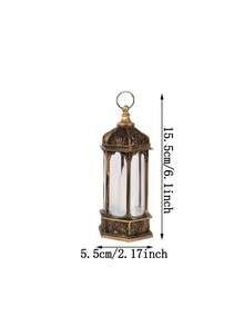 LED Candle Lantern, Middle Eastern Style Decor Lamp, Suitable For Living Room, Bedroom, Garden, Patio, Party, Dining Table, Crescent Moon Theme Party Decoration - Multicolor - View 9