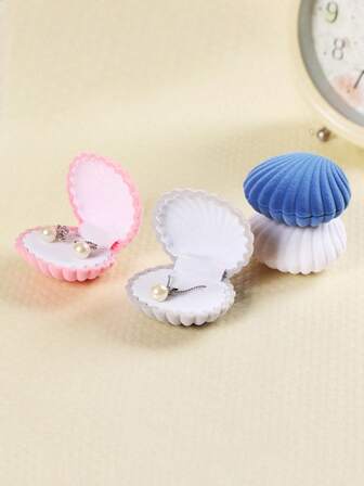 1pc Cute & Unique Jewelry Box, Shell Jewelry Box