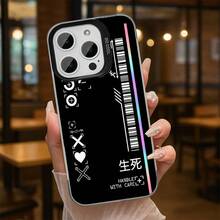 Funda de Teléfono Corazón con Código de Barras, Estilo Futurista Simple.Parte trasera mate a prueba de golpes y resistente al desgaste, compatible con iPhone 11 a 17 Pro Max, incluyendo X, XR y XS Max.Es el regalo perfecto para los pioneros de la moda. - Colores mixtos - Ver 7