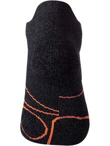Calcetines de compresión para correr y hacer senderismo de corte bajo, a prueba de ampollas, resistentes al sudor y al olor, acolchados para hombres de Pauboland - Paquete de 5 negro - Ver 7