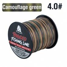 300M 4 Strands Braided Multifilament Fishing Line Camo Blue/ Camo Green Durable Long Casting Bass Carp Freshwater Saltwater 0.8#-8.0# PE Line. - Multicolor - View 10