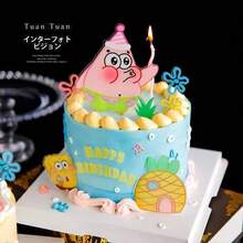 Đồ trang trí bánh kem hình ngôi sao lớn hoạt hình bằng acrylic, phụ kiện trang trí bánh kem - Nhiều màu - Xem 4