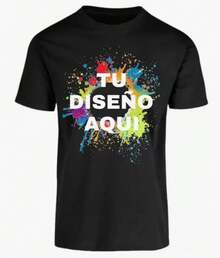 Playera Personalizada La Imagen O Foto Que Quieras - Negro - Ver 4