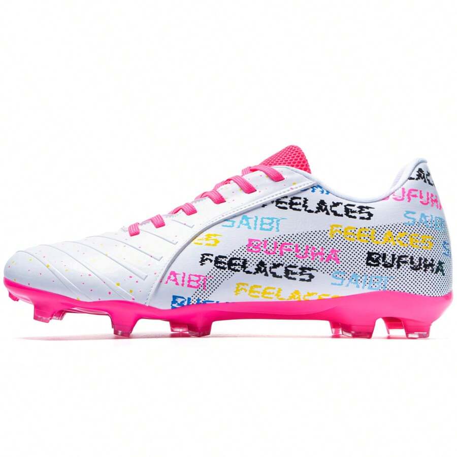 Men's Football Shoes, Men's And Women's Indoor Turf Football Shoes, Training Football Boots, Unisex Version - White - View 1