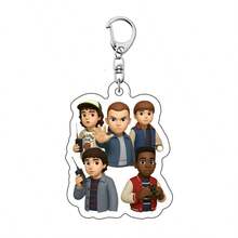 1pc Random Style Fantasy Story Pendant, Movie Merchandise, Hell Fire Club Mask, Keychain, New Year Gift, Valentine's Day Gift, Easter Gift