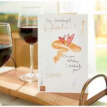 American Greetings - Tarjeta de cumpleaños para marido (I Celebrate You)(Corazones y pinceladas) - Multicolor - Ver 6