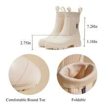 Women Rain Footwear - Beige - View 2