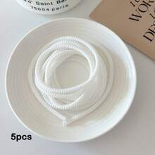 Bộ 5 chiếc bảo vệ cáp (màu ngẫu nhiên), phù hợp với hầu hết các loại sạc điện thoại, chiều dài 1.4m, giúp cuộn gọn cáp sạc để tránh bị uốn cong và đứt. - Nhiều màu - Xem 21