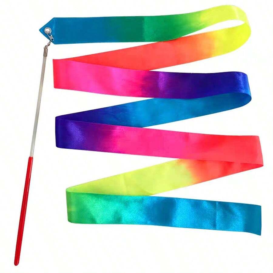 Gradient Rainbow Dance Ribbons - Suitable For Gymnastics, Birthday Parties, And Wedding Decorations