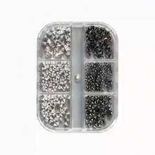2 Boxes Y2K Punk Metal Rivet Nail Charms Cone Mixed Sized Black Silver Gold Nail Art Studs 3D Stylish Alloy Spike Nails Decora Nail Supplies Nails Nail Gems - 彩色 - 查看 10