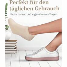 5 pares de calcetines de bamb para zapatillas - 43-46 + beige claro - Ver 4