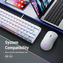 60% Gaming Keyboard, Numeric Keypad And Mouse Set. The Mini Gaming Keyboard Has 61 Keys And Features True RGB Backlighting. Suitable For PC/ Gamers, Typists, Travelers And Business Travelers. It Is Portable. - Đường đồng mức màu trắng G61 + Đường đồng mức màu trắng M20 - Xem 4