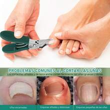 Cortaúñas Biselado con Forma de Pico de Águila, Cortaúñas Inclinado con Abertura de Mordaza Ancha y Antisalpicaduras para Personas Mayores - 1 - Ver 6