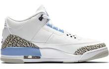 Air Jordan 3 Retro 'UNC' Blue White Valor-Blue Tech-Grey Sneakers Men CT8532-104 - 彩色 - 查看 2
