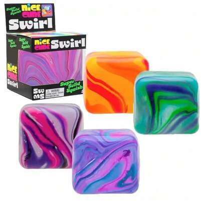 1/4-pack nya Nee Doh marmortextur mochi stressavlastningsleksak - perfekt present - födelsedagspresent - högtidspresent - julklapp, slumpmässig färg