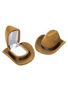 1pc Cute Velvet Jewelry Box, Jewelry Display Case For Rings, Earrings, Wedding Rings - Multicolor - View 11