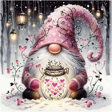 成人5D钻石画套装，适合初学者，5D圆形全钻艺术品，家居墙面装饰礼品 - 彩色 - 查看 8