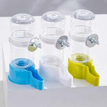 140ml Automatic Bird Waterer, 4.7oz Automatic Bird Feeder, Plastic Hanging Bird Waterer, Can Be Hung Or Placed On Desk, No Mess Cockatiel Cage Water Feeder (White, Green, Blue) - Multicolor - View 15