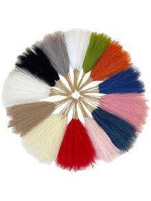 5/10/20/30 قطعة من الحشيش الاصطناعي الرمادي الطويل والنابض، اصطناعي مزيف، حشو للأواني، ديكور منزلي بأسلوب المزرعة والبوهيمي، ديكور غرفة، ديكور حفلات الزفاف، ديكور بوهيمي - رمادي - مشاهدة 4