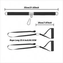 三头肌二头肌背部训练绳下拉附件训练健身房重量胸肌锻炼延长带优质尼龙 - 彩色 - 查看 7