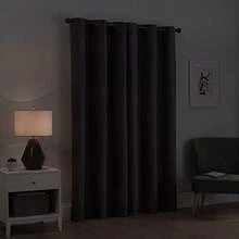 ECLIPSE Cortina de Ventana Opaca de Microfibra con Ojales térmicos para Dormitorio (1 Panel), 42 x 95 Pulgadas, Color Negro(106.7An x 213.4Al cm (1 Paneles) Chocolate) - Multicolor - Ver 7