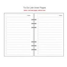 45 Sheets A5 A6 A7 Loose Leaf Notebook Refill Spiral Binder Inner Page Weekly Monthly To Do Line Dot Grid Inside Paper Stationery - Multicolor - View 31