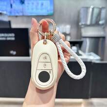 For Mercedes Benz Key Fob Cover, Key Case Shell Compatible With 2020-2022 Mercedes Benz S-Class G-Class E-Class Smart Key Protector - White - View 1