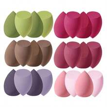 Bộ 15 miếng bông trang điểm cỡ lớn, màu ngẫu nhiên, dùng được cả khô và ướt, hình giọt nước, cắt vát, dụng cụ trang điểm, thích hợp cho ký túc xá, học sinh, sinh viên. - Nhiều màu - Xem 9