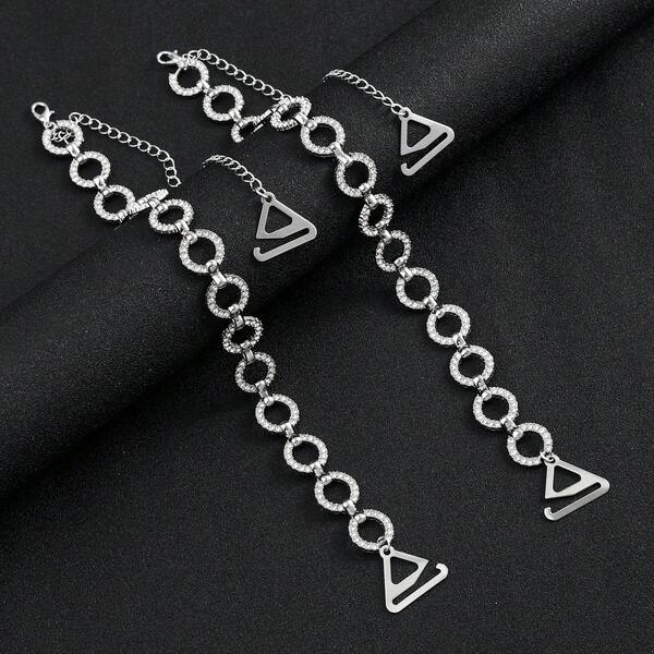 New Lingerie Metal Pearl Exposed Adjustable Bra Strap Chain, Detachable Underwear Accessory