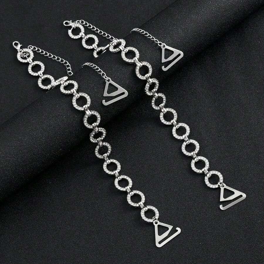 New Lingerie Metal Pearl Exposed Adjustable Bra Strap Chain, Detachable Underwear Accessory