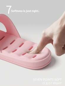 Hollow Bathroom Slippers, Non-Slip Shower Sandals For Men And Women, EVA Soft Bottom Versatile Indoor Home Couple Slippers