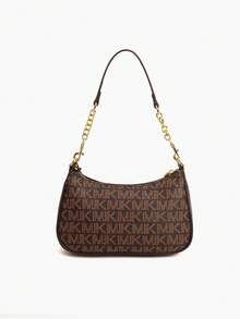 2025 New Fashionable Classic Versatile Solid Color PU Waterproof Fabric Retro Style Shoulder Bag Square Bag With Letter Pattern Decoration Design, Perfect For Shopping. Follow Us To Purchase And Receive A Free Exquisite Cherry Charm.