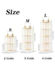 隔层收纳袋悬挂式手提包整理架衣柜壁橱节省空间多层悬挂架，客厅卧室悬挂式收纳袋，透明钱包收纳架后置防尘悬挂袋，适用于门上