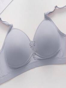 Set de 3 sujetadores inalámbricos cómodos y de soporte de unicolor para mujer - Multicolor - Ver 6