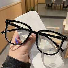 4pcs Unisex Square Frame Daily Wear Optical Glasses, Campus Style Face-Flattering Blue Light Blocking Glasses - 熱的 - 查看 7