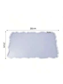 Large Rectangular Silicone Mold Tray - Deep Flat Resin Casting Mold With Gold/Silver Handles - Ideal For Jewelry Display, Resin Art And Craft Projects - Multicolor - View 6