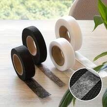 70m/Roll Hot Melt Hemming Tape, Suitable For Clothing, Curtains And Textiles, White And Black Hem Tape, Non-Waterproof, Width 0.4-0.8 Inch - Multicolor - View 3